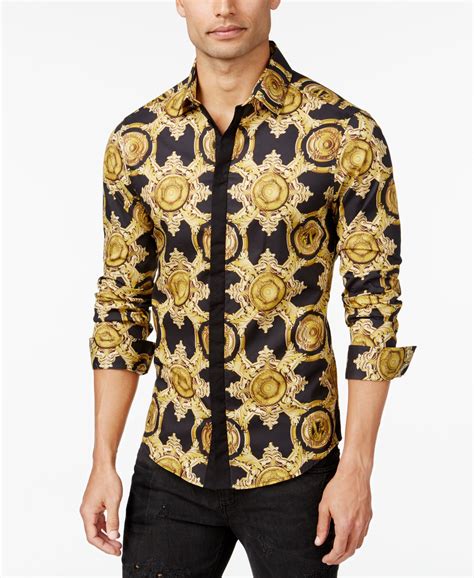 versace button down shirts|big and tall Versace shirts.